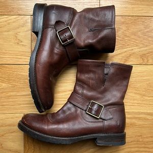 Frye Buckle Booties